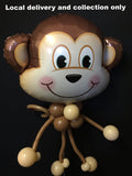 Large animal head with a balloon body - Monkey