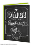OMG! Engaged Engagement card