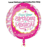 16" Orbz Magical Birthday Foil Balloon