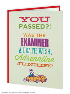 Passed Driving Test Funny Card