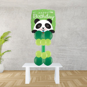 Panda Birthday Foil Balloon Display