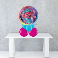 Poppy Troll foil balloon centrepiece