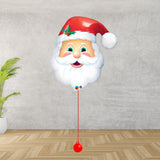 32" Santa Head Supershape Foil Balloon