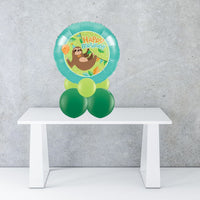 Sloth Birthday Foil Balloon Centrepiece