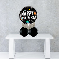 Space foil balloon centrepiece