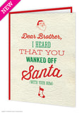 Brother Santa Wank Christmas Card