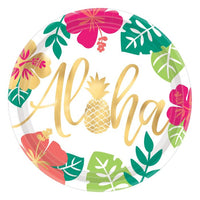 Aloha Paper Plates x8