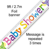 9ft Baby Shower Foil Banner