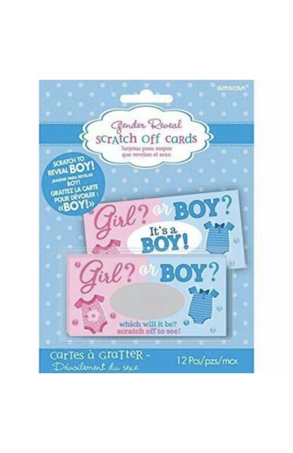 It's A Boy Scratch Card