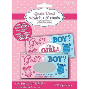 It's A Girl Scratch Card