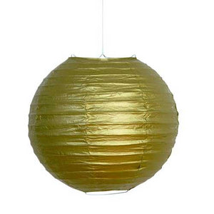 10" Gold Paper Lantern