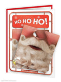 Ho Ho Ho Face Mat Card