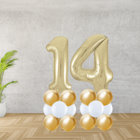 Floor Standing Gold  Number Age 14 Stacks