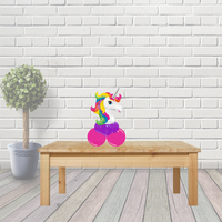 Mini Bright Unicorn Balloon Table Display