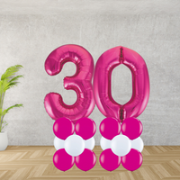 Floor Standing Pink Number Age 30 Stacks