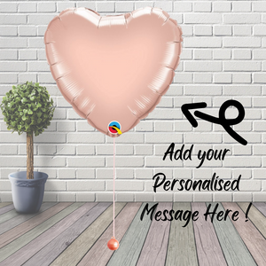 Rose Gold   36” Foil Heart Balloon