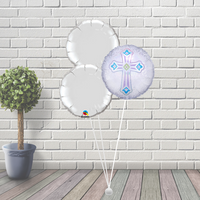 Christening, Confirmation or Communion Balloon Cluster