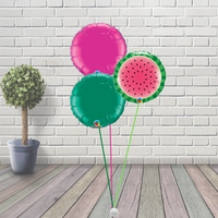 Watermelon Balloon Cluster