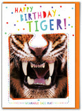 Tiger Wearable Face Mat Greeting Card