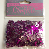 Foil Age 13 Table Confetti Pink Colour