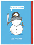 Jon Snowman Christmas Card