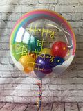 Rainbow Print Bubble Balloon