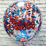 Clear Bubble Balloon With Confetti - Large Size