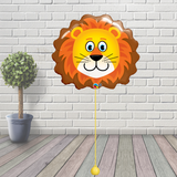 Large Animal Head - 29" Loveable Lion Foil Balloon