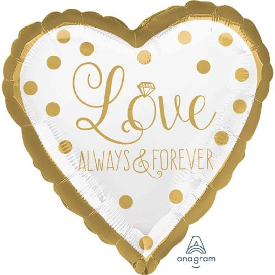 18" Love Always & Forever Foil Balloon