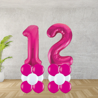 Floor Standing Pink Number Age 12 Stacks