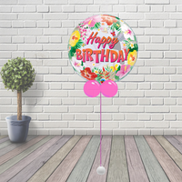 Tropical Birthday Party Bubble Balloon