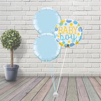 Baby Boy Blue Balloon Cluster
