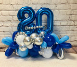 Table Top Number Marquee - Blue Numbers