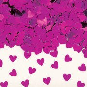 Hot Pink Heart Foil Confetti (14g)