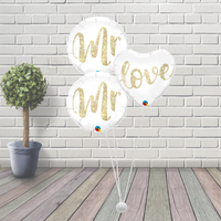 Mr & Mr Wedding Balloon Cluster