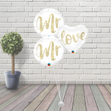 Mr & Mr Wedding Balloon Cluster