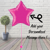 Hot Pink 36” Foil Star Balloon