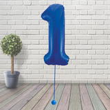 Large Blue Number 1 Balloon