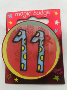 Small Badge - Age 11 Super Star