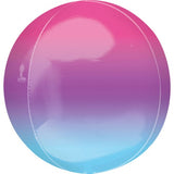 16” Orbz Ombré Purple and Blue Foil Balloon