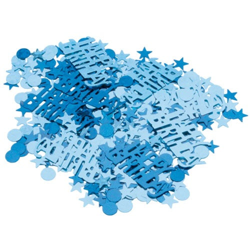 Happy Birthday Blue Sparkle Metallic Confetti (15g)