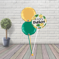 Pineapple Birthday Balloon Cluster