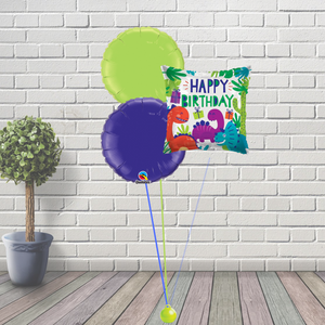Dinosaur Birthday Balloon Cluster