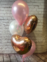 Balloon Cluster - Heart Shaped Foils