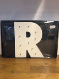 Light Up Wooden Letter R