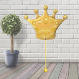 41" Golden Crown Supershape Foil Balloon