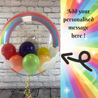 Rainbow Print Bubble Balloon