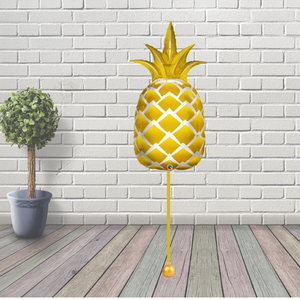 44" Golden Pineapple Supershape Foil Balloon