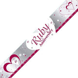 Ruby Anniversary Banner - 2.74 Metres
