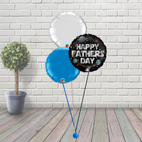 Fathers Day Galaxy Balloon Cluster